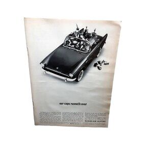 1962 Sunbeam Martin Car Original Print Ad Vintage 60s